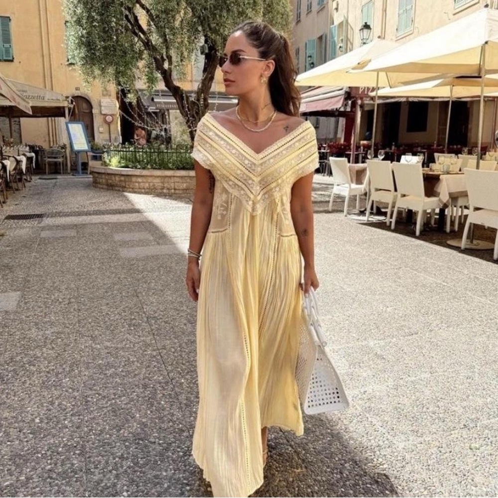 Yellow Zara dress | size M